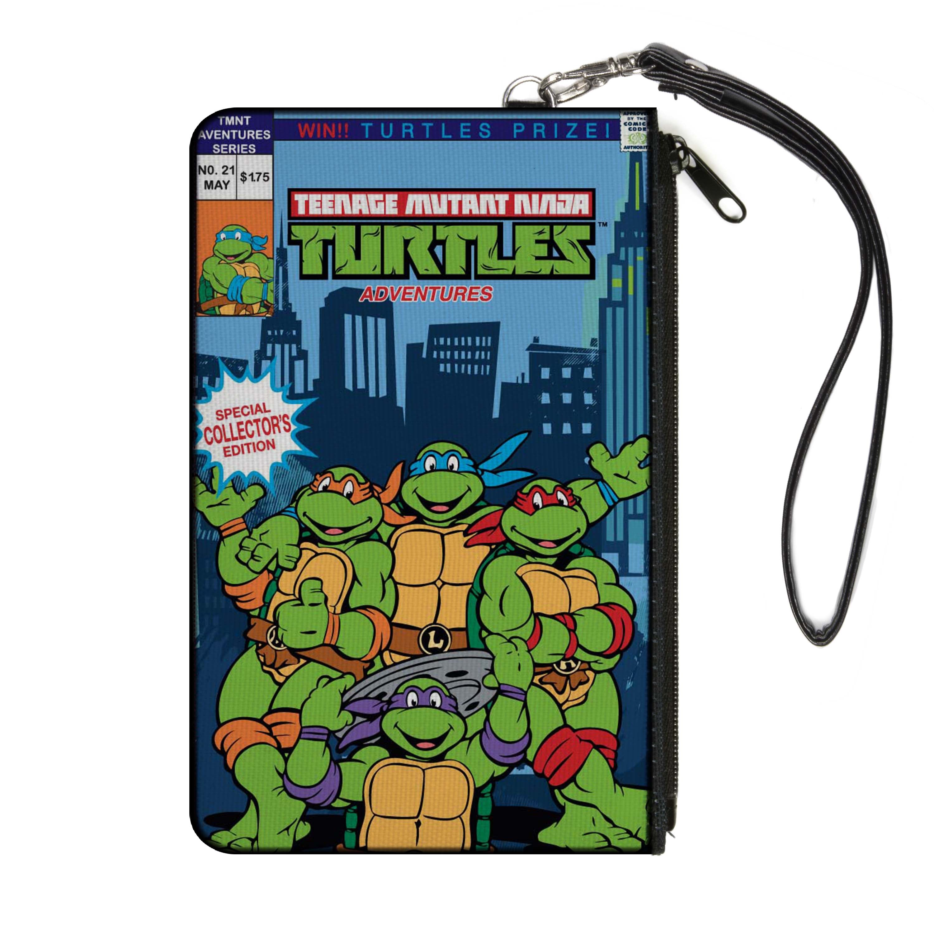 Canvas Zipper Wallet - LARGE - TMNT Adventure Series No.21 Comic Book Cover Pose Blues