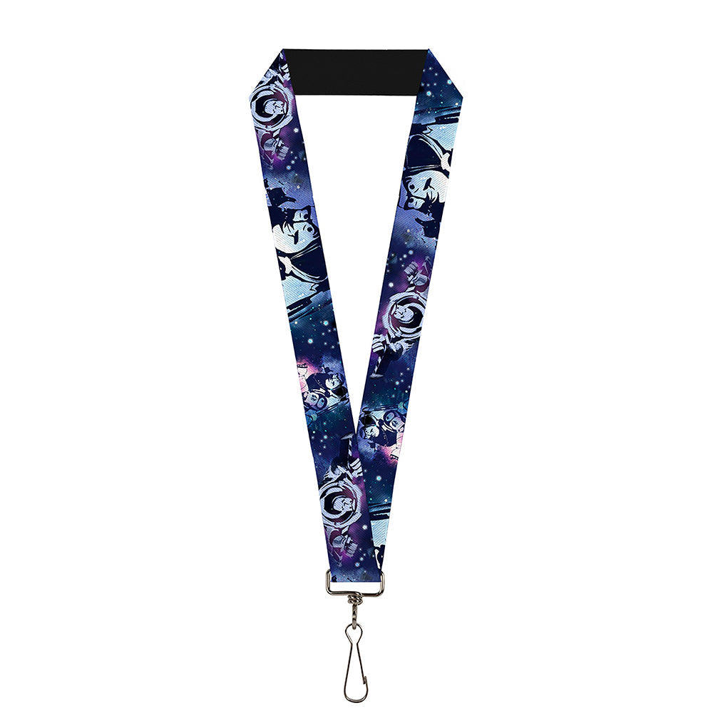 Lanyard - 1.0" - Buzz Lightyear Poses Galaxy Blues