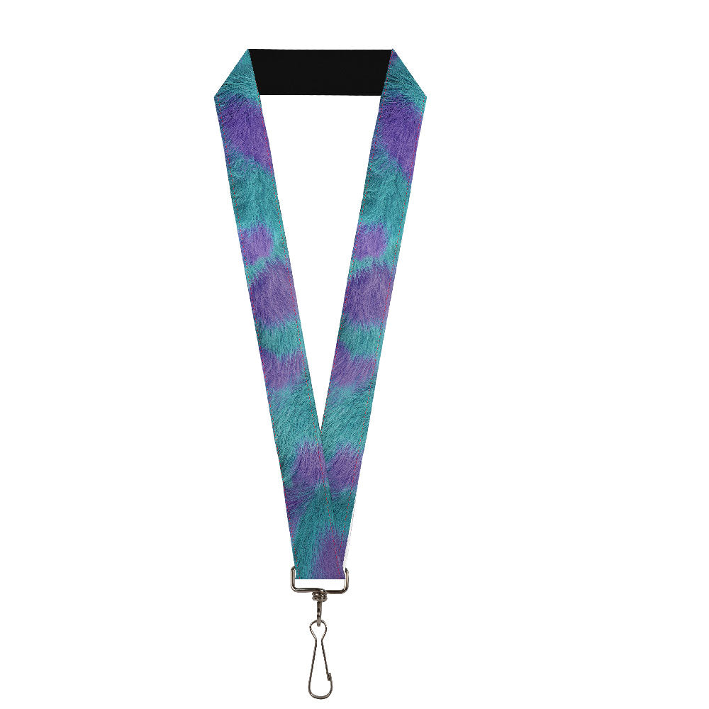 Lanyard - 1.0" - Sully's Fur Spots Turquoise Purple