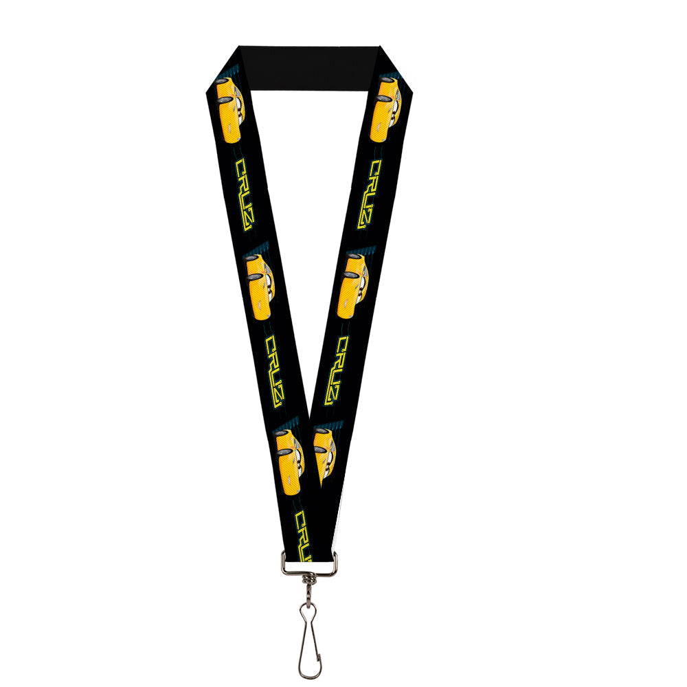 Lanyard - 1.0" - Cars 3 CRUZ Car Profile Black Blue Yellow