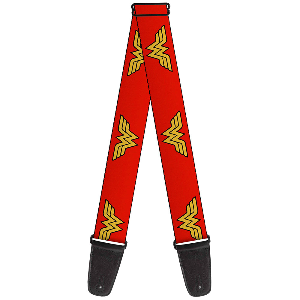 Guitar Strap - Wonder Woman Logo Red