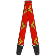 Guitar Strap - Wonder Woman Logo Red