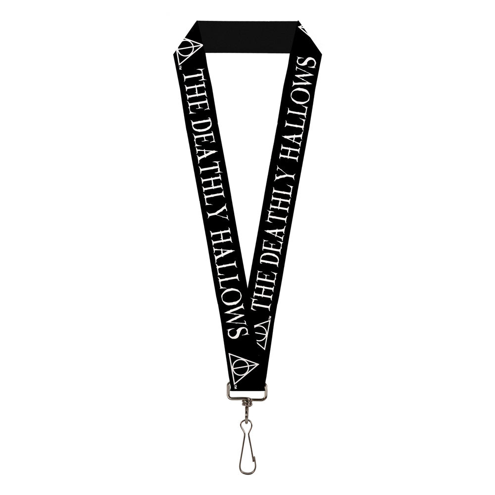 Lanyard - 1.0" - THE DEATHLY HALLOWS Symbol Black White