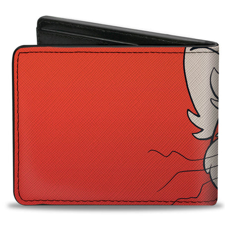 Bi-Fold Wallet - Turning Red Red Panda Mei Smiling Face Close-Up Red