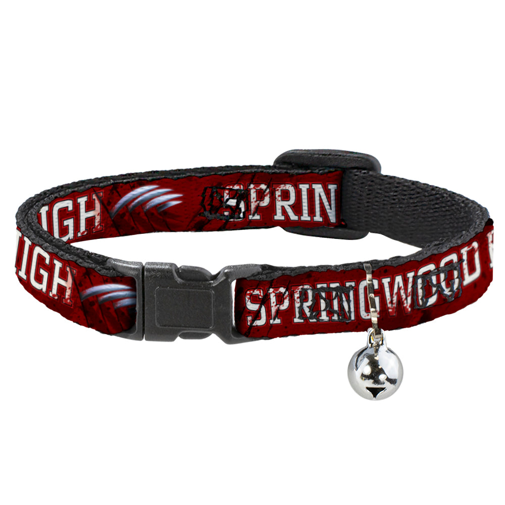 Cat Collar Breakaway - A NIGHTMARE ON ELM STREET SPRINGWOOD Freddy Pose Black Red White