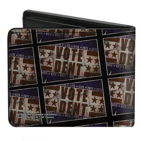 Bi-Fold Wallet - Uncle Two-Face WE WANT YOU! VOTE DENT Poster Blocks