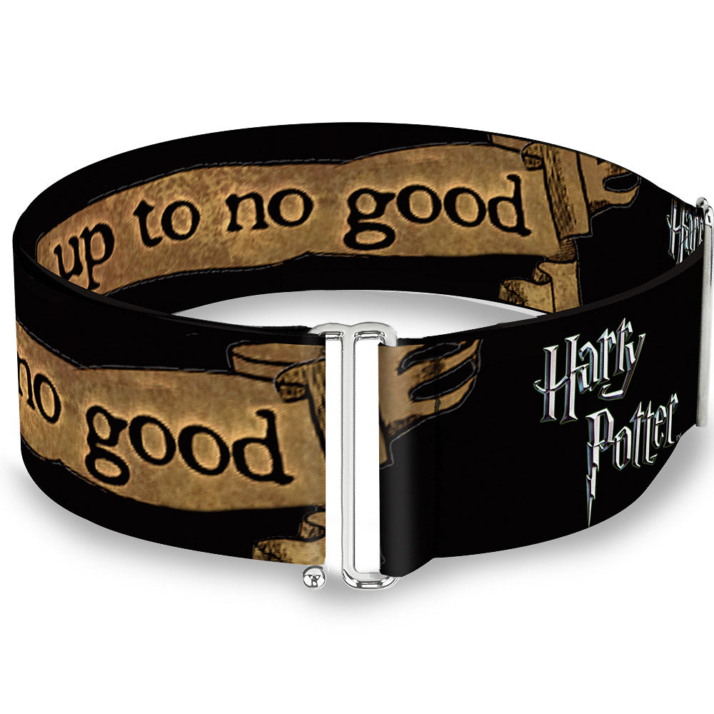 Cinch Waist Belt - Harry Potter I SOLEMNLY SWEAR I AM UP TO NO GOOD Banner Black Tan