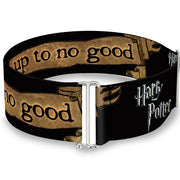 Cinch Waist Belt - Harry Potter I SOLEMNLY SWEAR I AM UP TO NO GOOD Banner Black Tan