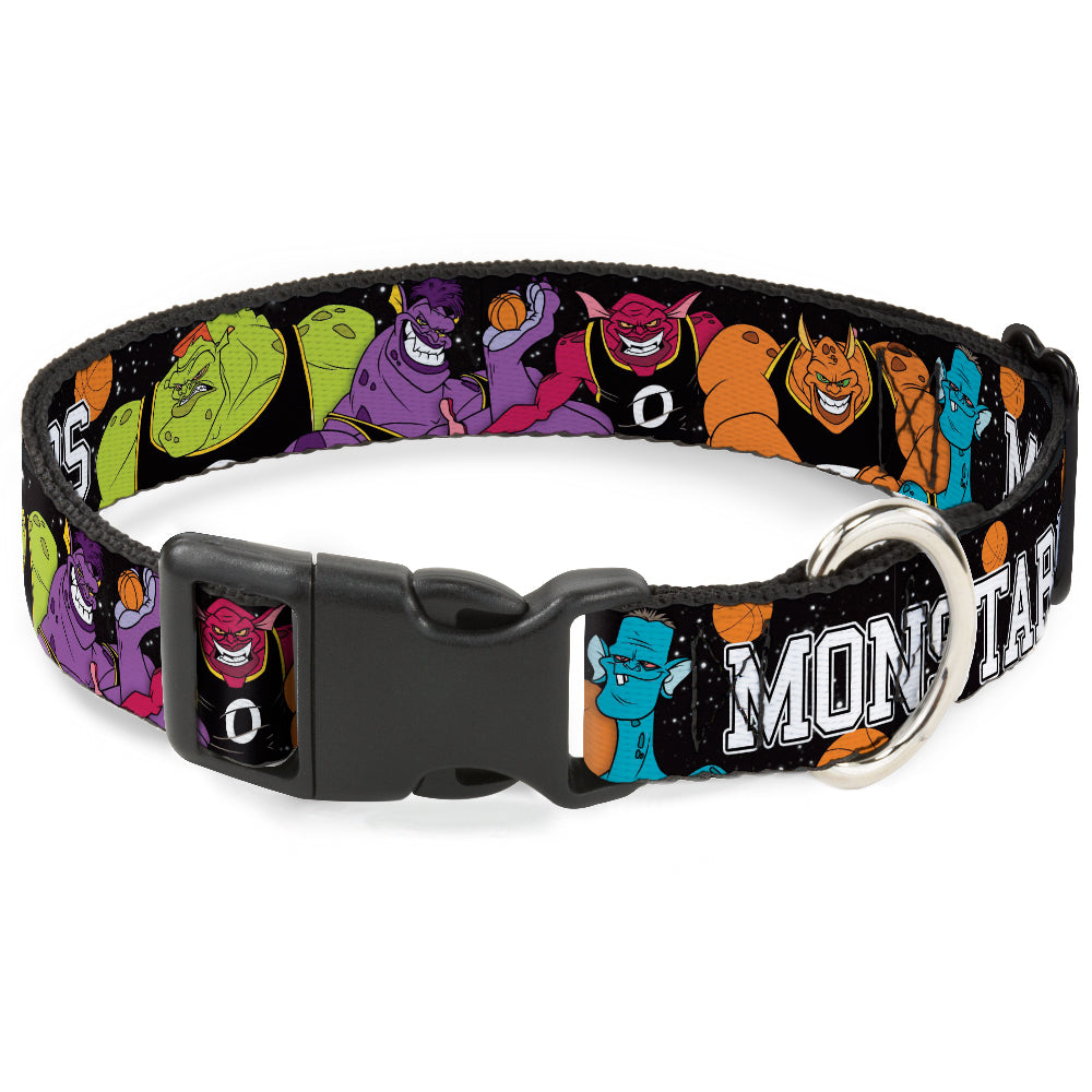 Plastic Clip Collar - Space Jam MONSTARS 5-Player Group Pose/Basketballs Galaxy Black/White