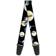 Guitar Strap - Nightmare Before Christmas Jack & Sally Moon Scenes