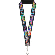 Lanyard - 1.0" - Nick 90's Rewind 13-Mash Up Cassette Tapes Black