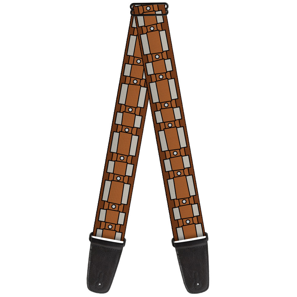 Guitar Strap - Star Wars Chewbacca Bandolier Bounding2 Browns