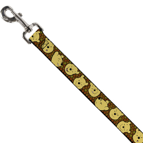 Dog Leash - Winnie the Pooh Expressions/Honeycomb Black/Browns