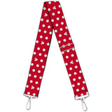 Purse Strap - Minnie Mouse Polka Dot Mini Silhouette Red White