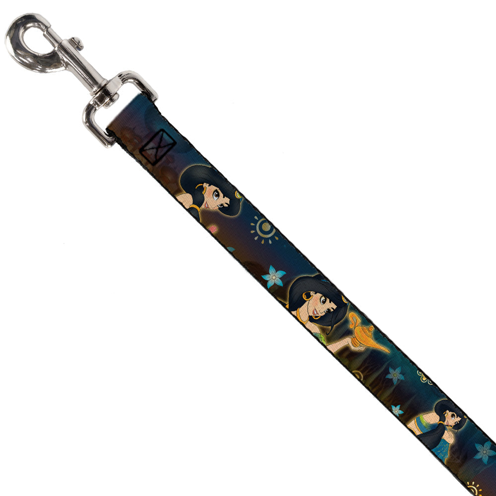 Dog Leash - Jasmine & Aladdin Carpet Ride/Jasmine Poses/Flowers