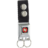 Keychain - Flash Logo Full Color Black