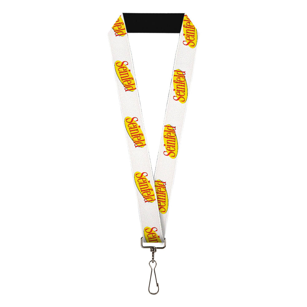 Lanyard - 1.0" - SEINFELD Spotlight Logo White Yellow Red