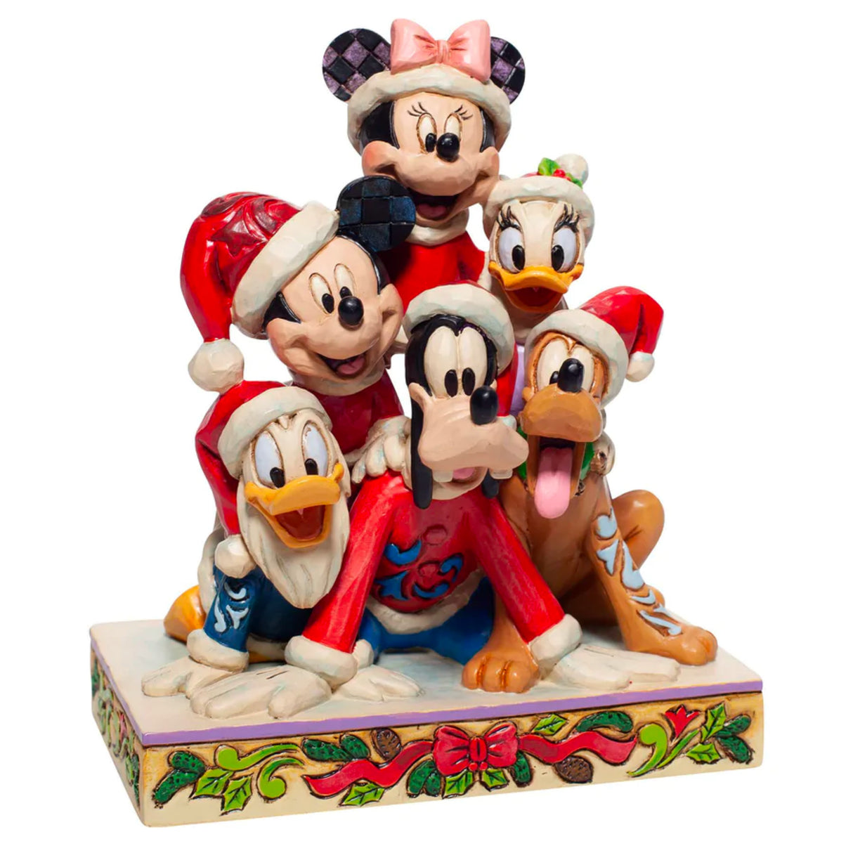 Disney Traditions - Mickey and Friends "Piled High with Holiday Cheer" Figurine