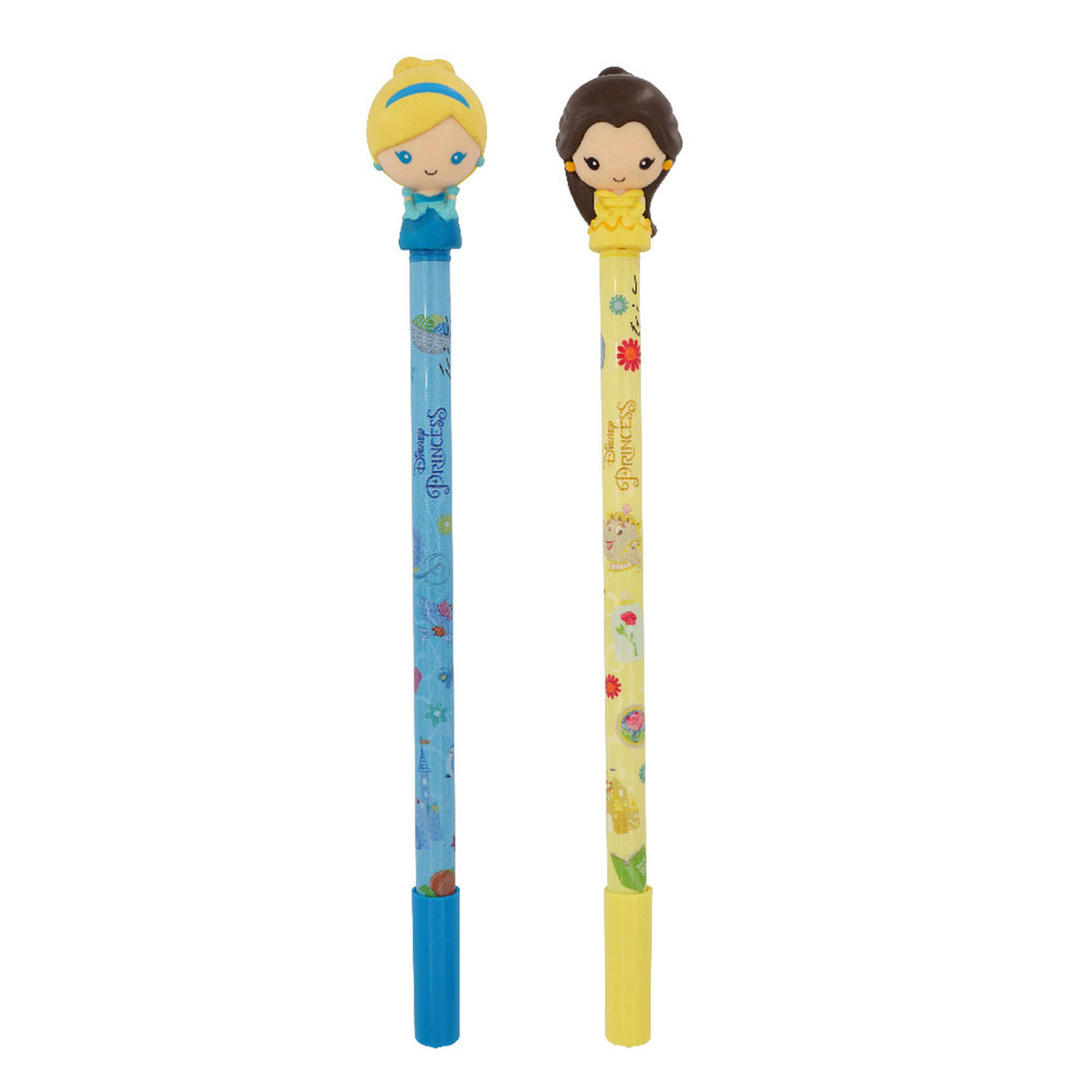 Disney Princesses 2 Pack Gel Pen - Cinderella & Belle