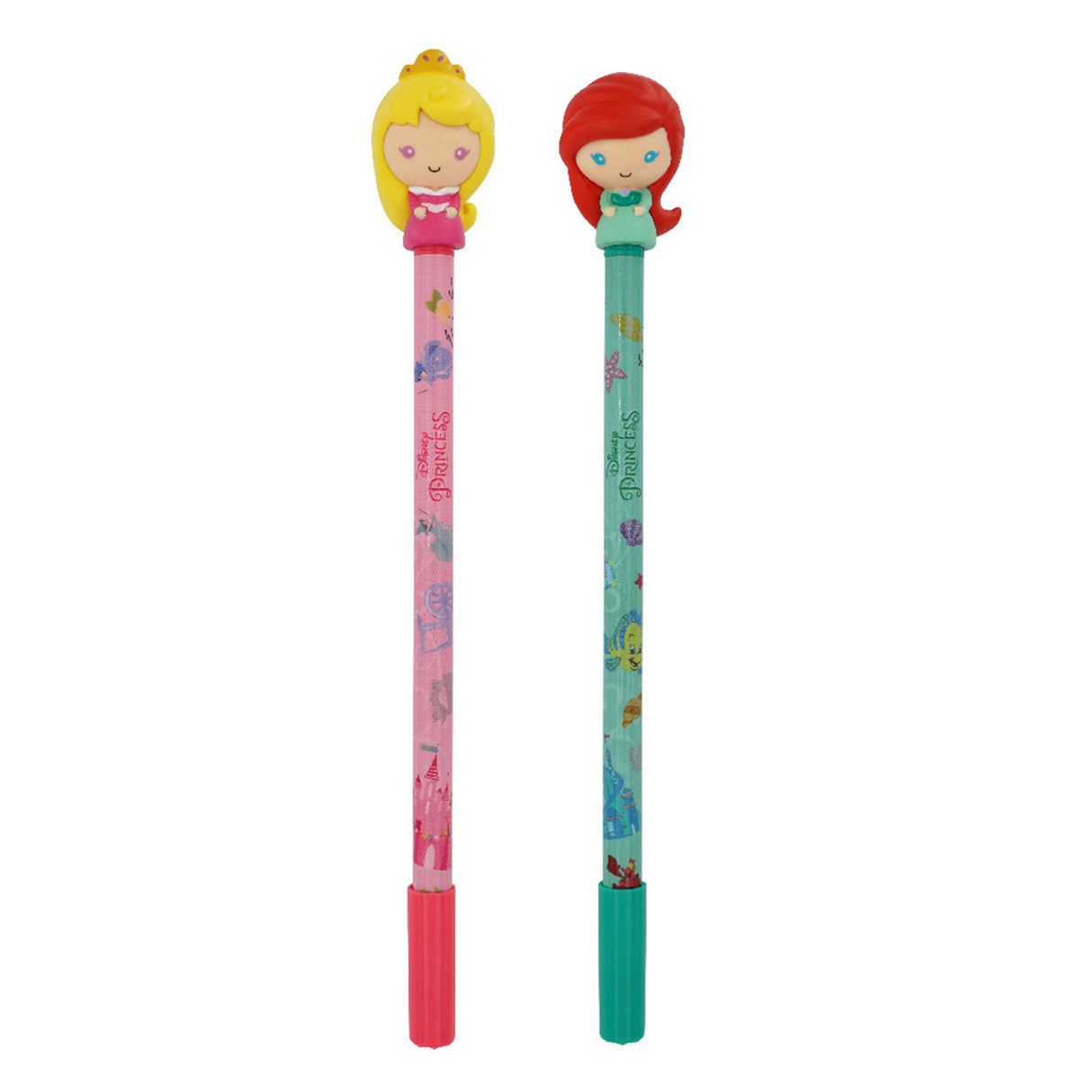 Disney Princesses 2 Pack Gel Pen - Aurora & Ariel