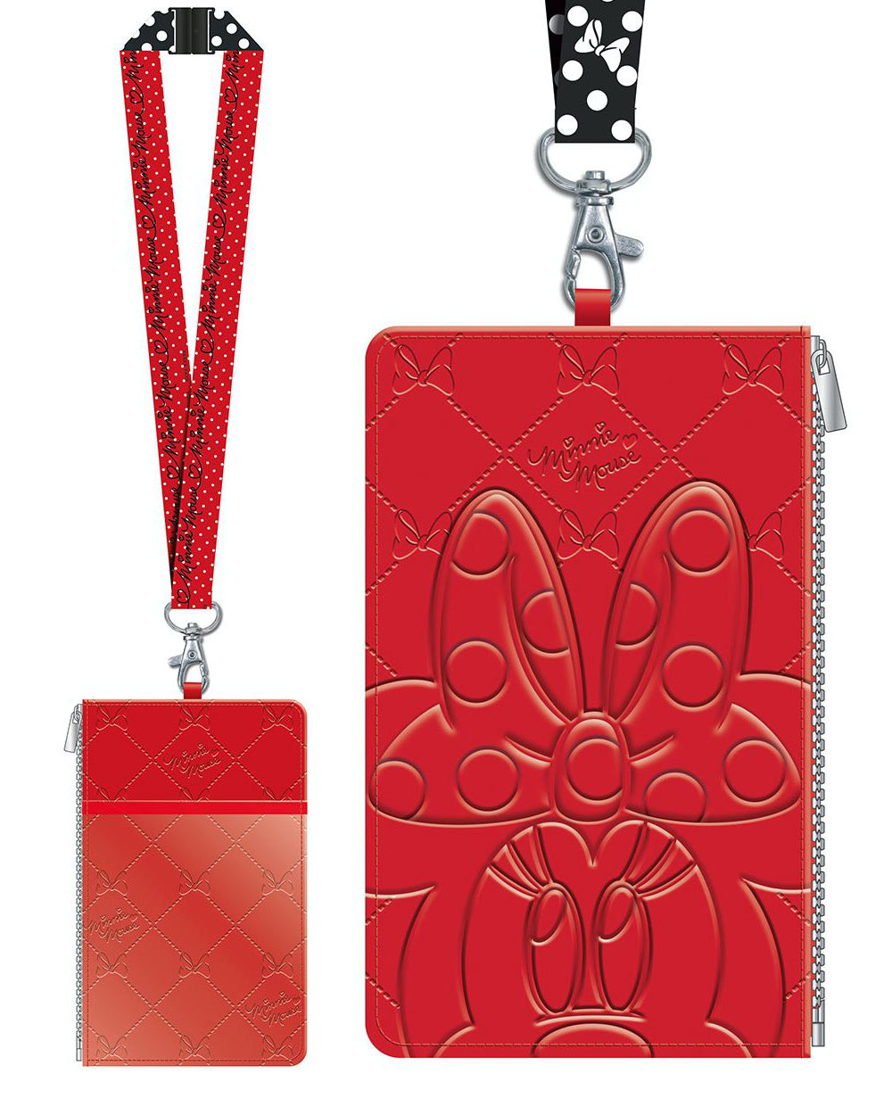 Disney Minnie Mouse Deluxe Lanyard w/ Passport Holder