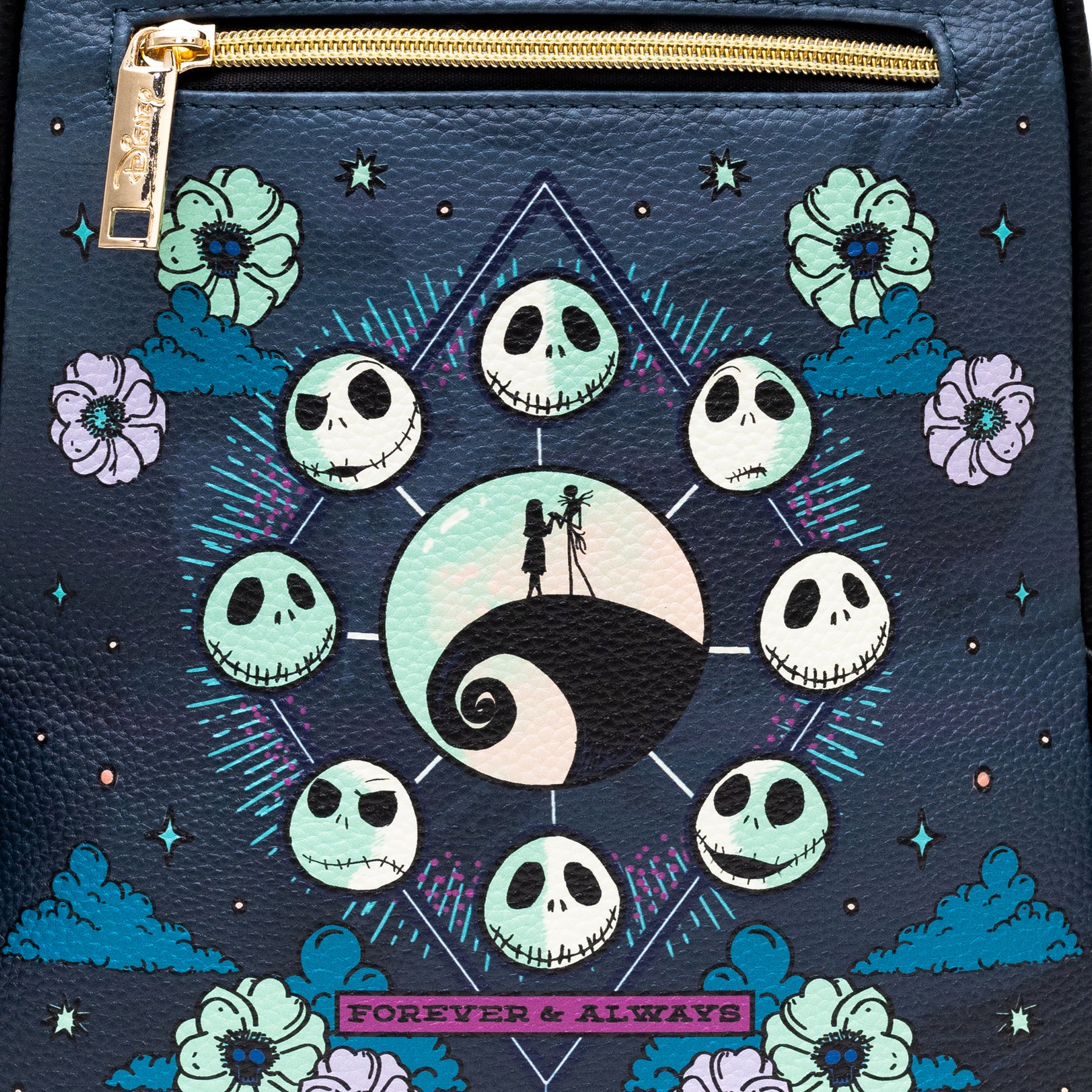 Wondapop - The Nightmare Before Christmas - Jack & Sally 11 inch Vegan Leather Mini Backpack