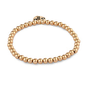 CHARM IT! - Starter Charm 4mm Bead Bracelet Gold