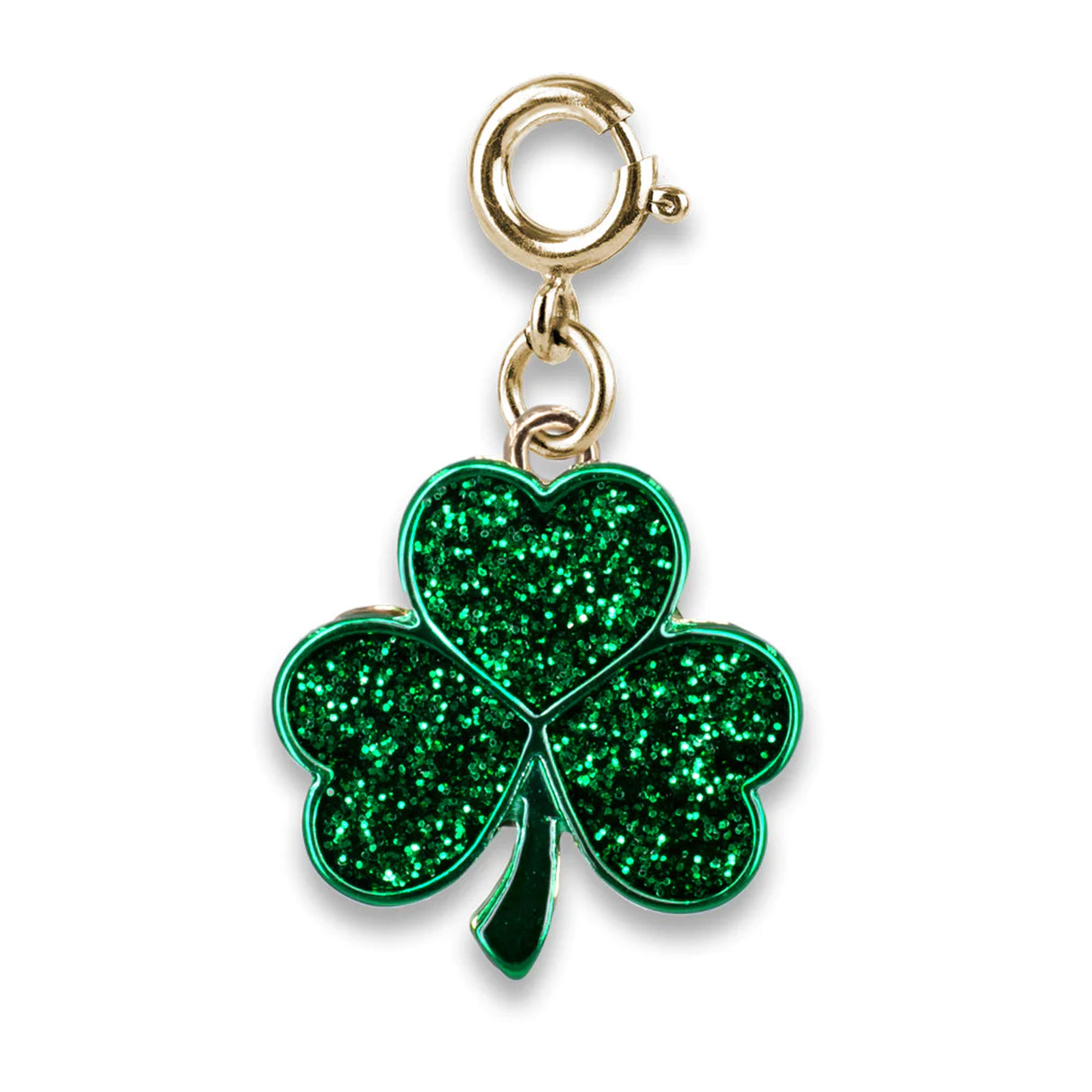 CHARM IT! - Gold Glitter Shamrock Charm