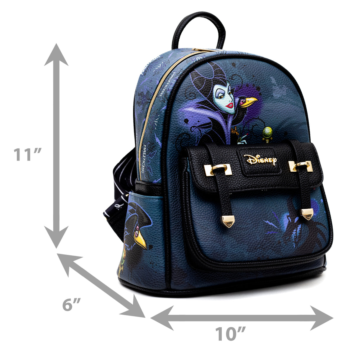 Disney Black Light Series Villains Maleficent Mini Backpack - Limited Edition