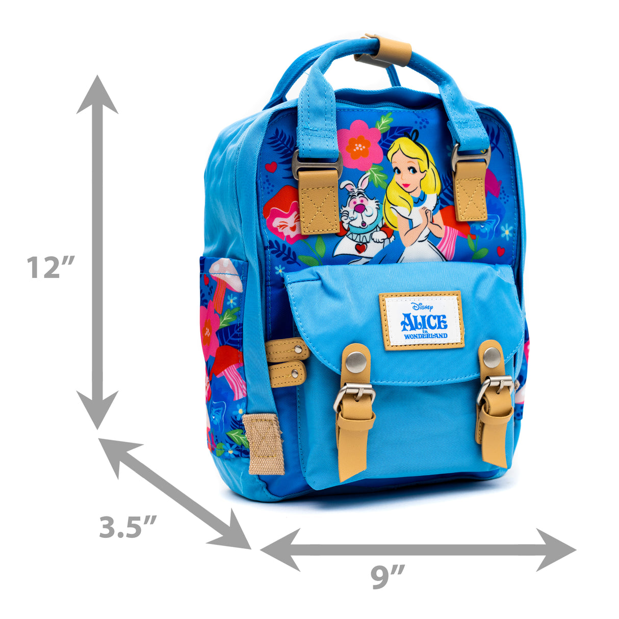 Disney Alice in Wonderland Twill Multi-Compartment Mini Backpack