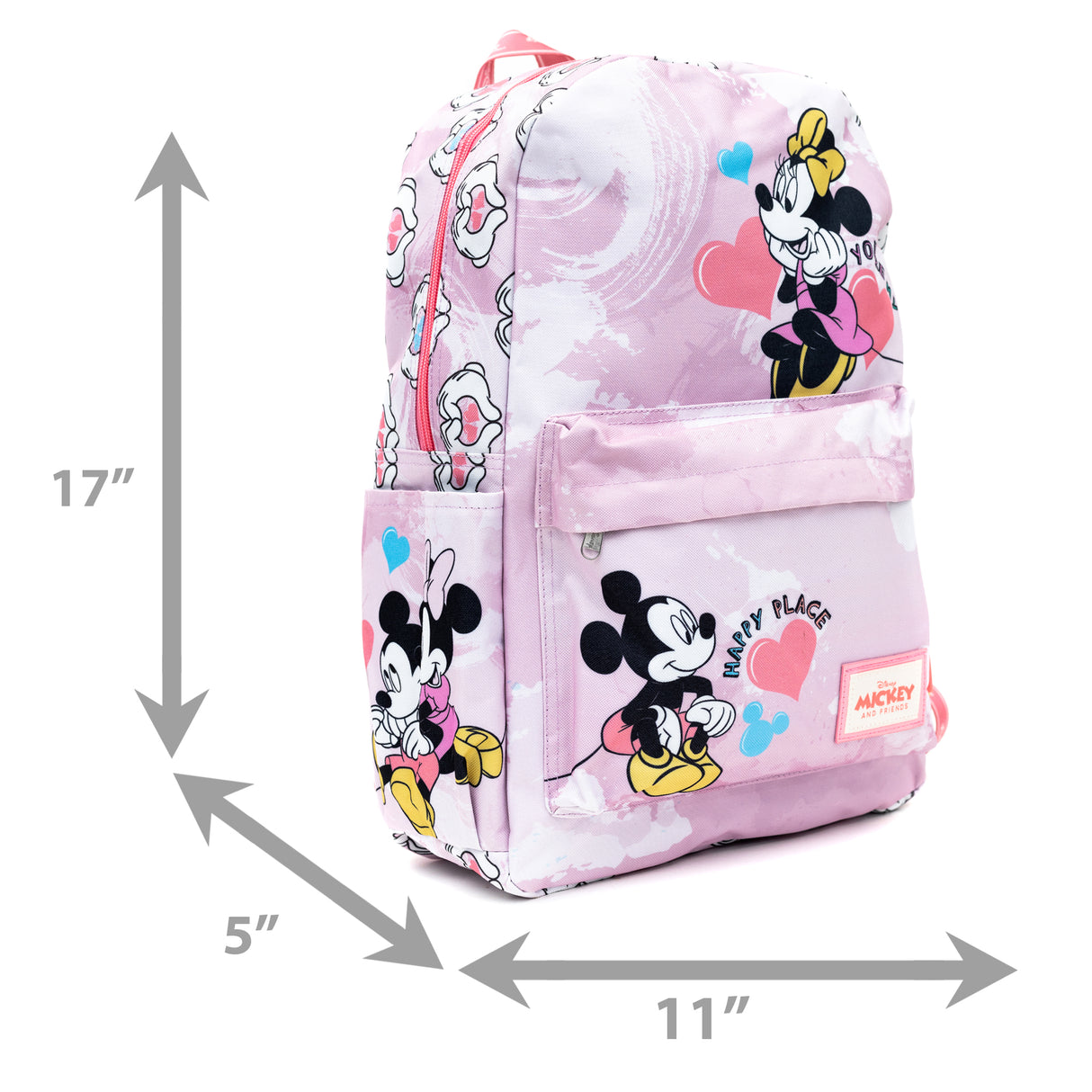 WondaPOP - Disney Mickey and Minnie 17" Full Size Nylon Backpack