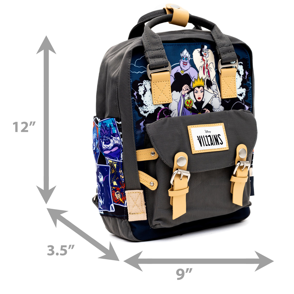 Disney Villains Twill Multi-Compartment Mini Backpack