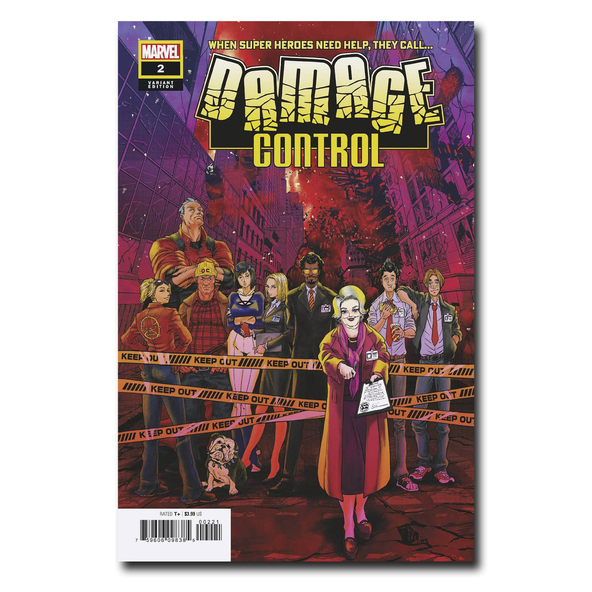 Damage Control #2 (of 5) Cover Variant SUPERLOG