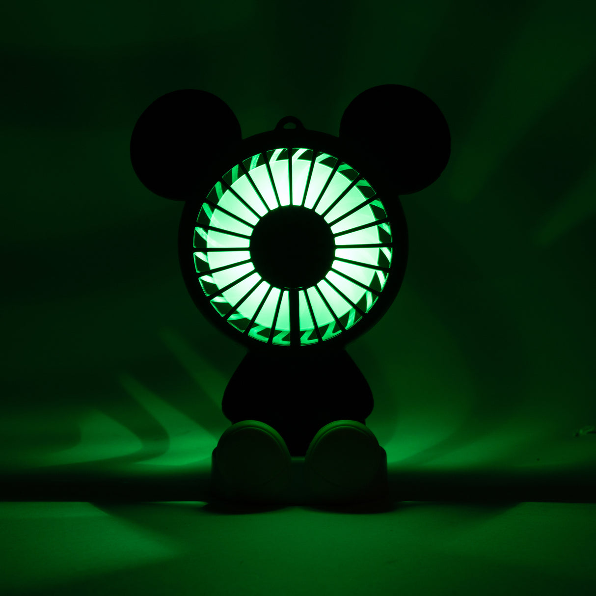 Disney Wireless Mickey Mouse Fan w/ LED Lights - 3 speed fan setting with lanyard accessories