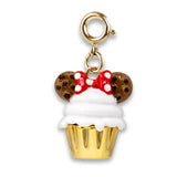 CHARM IT! - Disney Gold Minnie Mouse Cupcake Charm