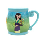 Disney Princess Stories Series Mulan Ceramic Relief Mug 19oz