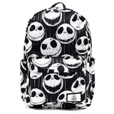 Nightmare Before Christmas Jack Skellington Expressions 17" Full Size Nylon Backpack