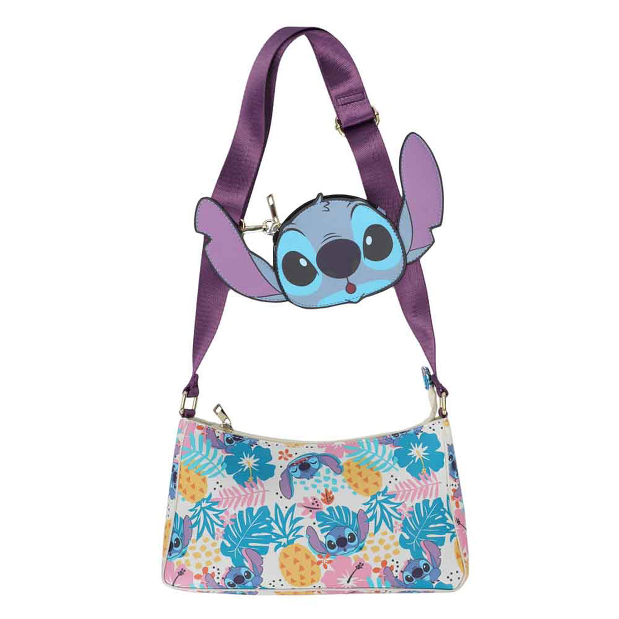 Disney Tropical Lilo and Stitch Crossbody Bag with Coin Bag