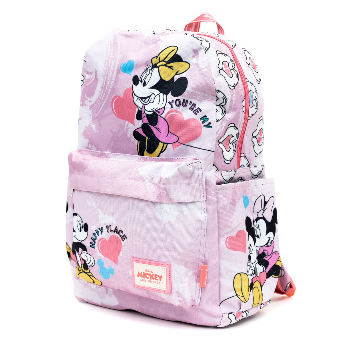 WondaPOP - Disney Mickey and Minnie 17" Full Size Nylon Backpack