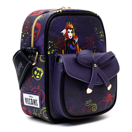 Disney Crossbody Bag Villains Evil Queen Black Light