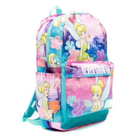 Disney Tinker Bell Never Grow Up 17" Full Size Nylon Backpack