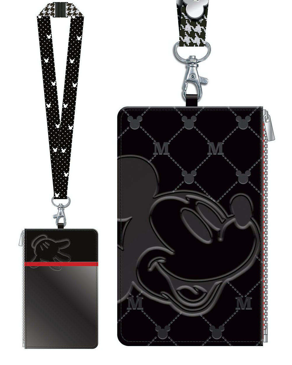 Disney Mickey Mouse Deluxe Lanyard w/ Passport Holder