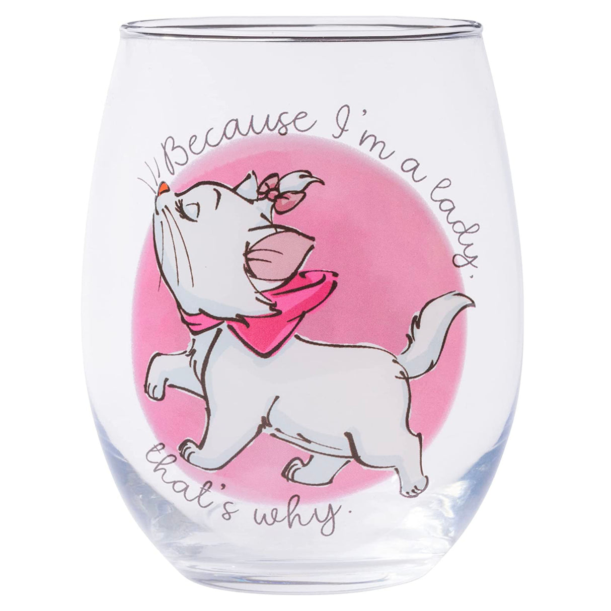 Disney Classics Aristocats Marie Stemless Wine Glass